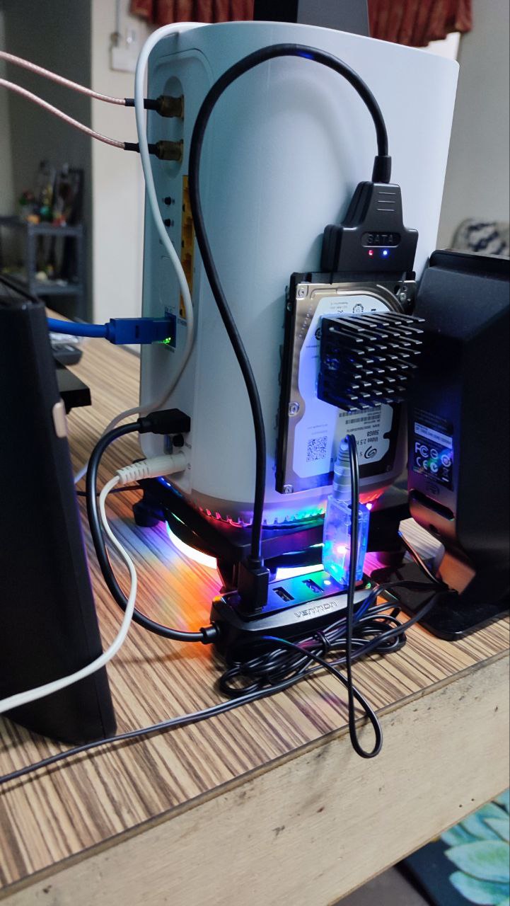 nas setup with multi function side